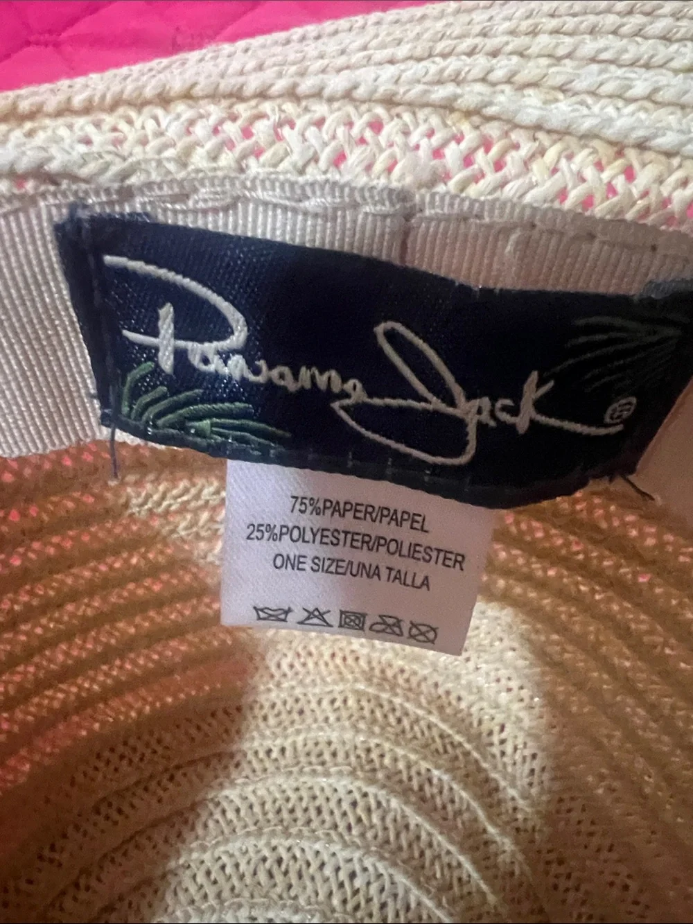 Panama Jack Natural Straw Fedora Unisex Hat